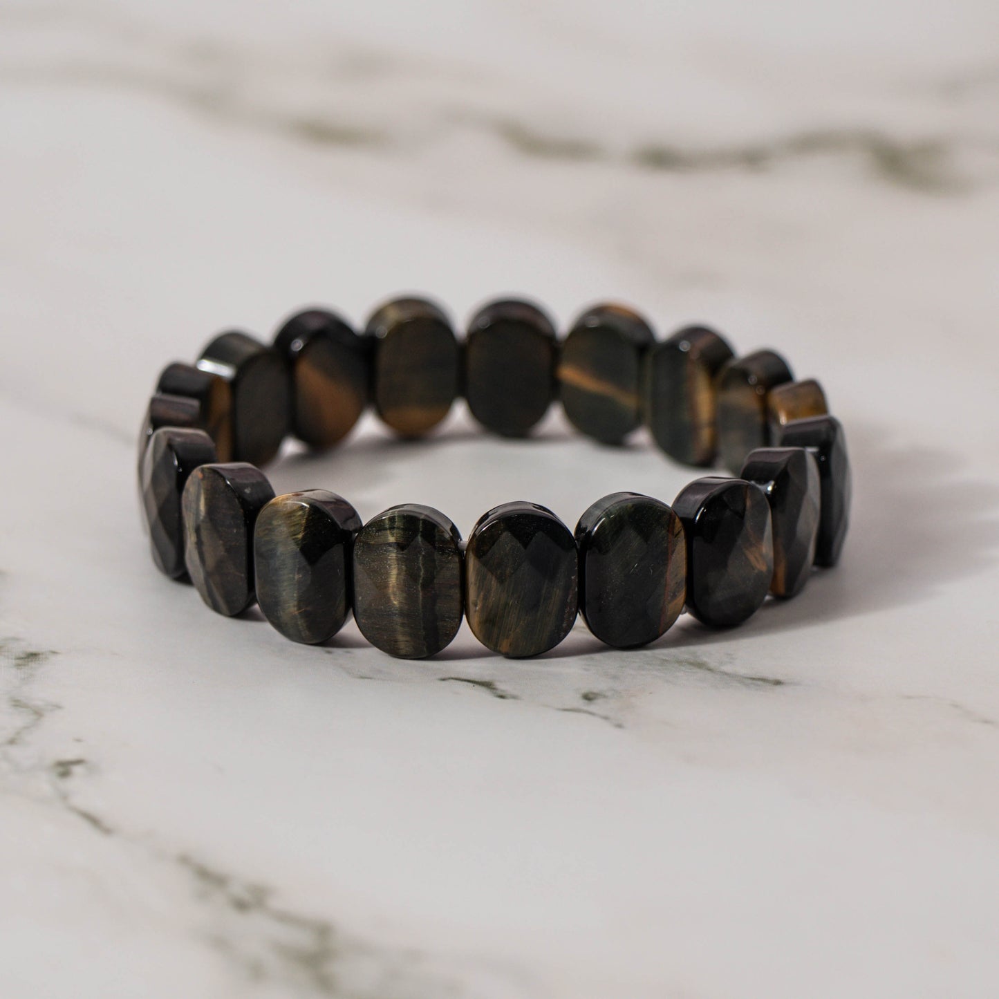 Faceted Tiger Iron Bracelet