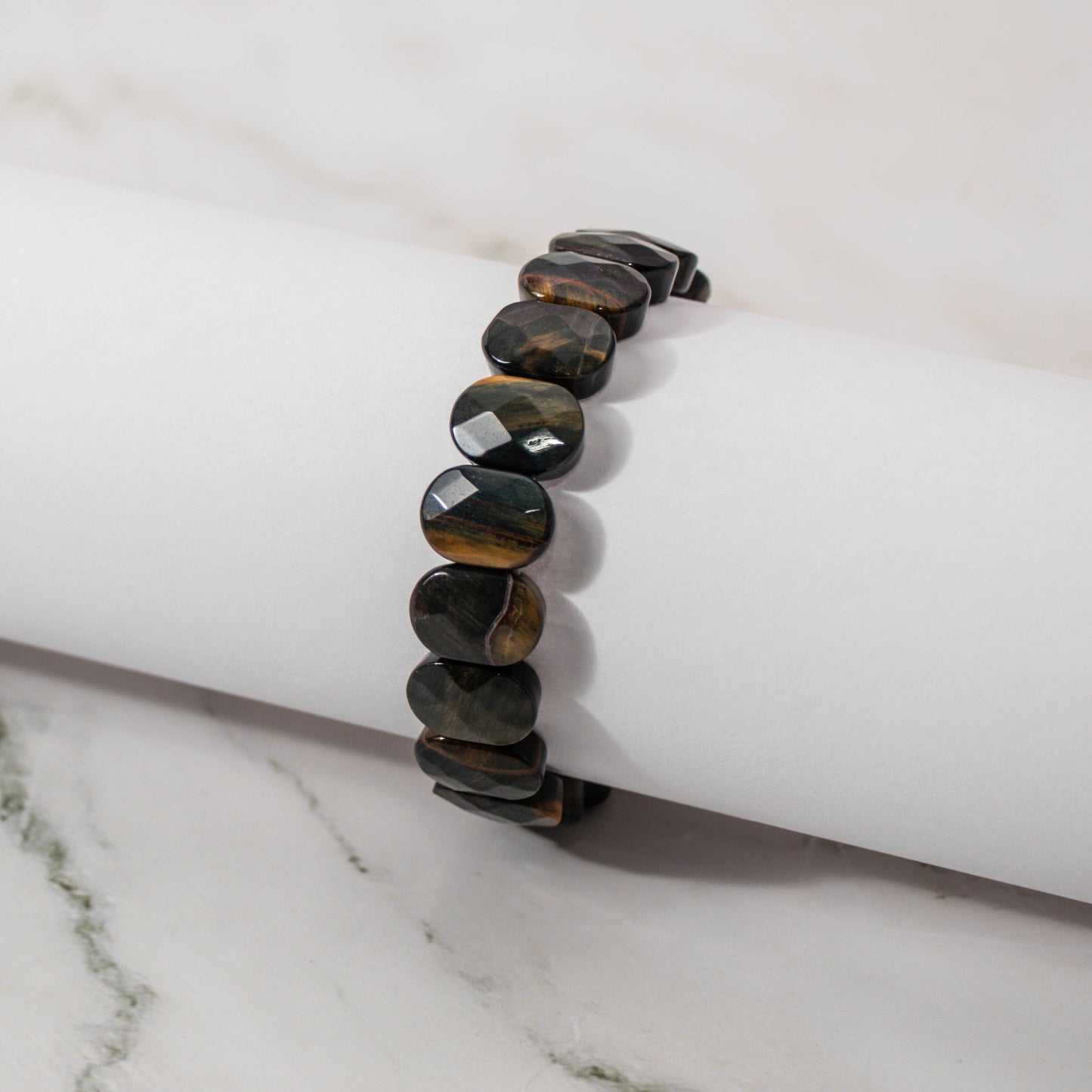 Faceted Tiger Iron Bracelet