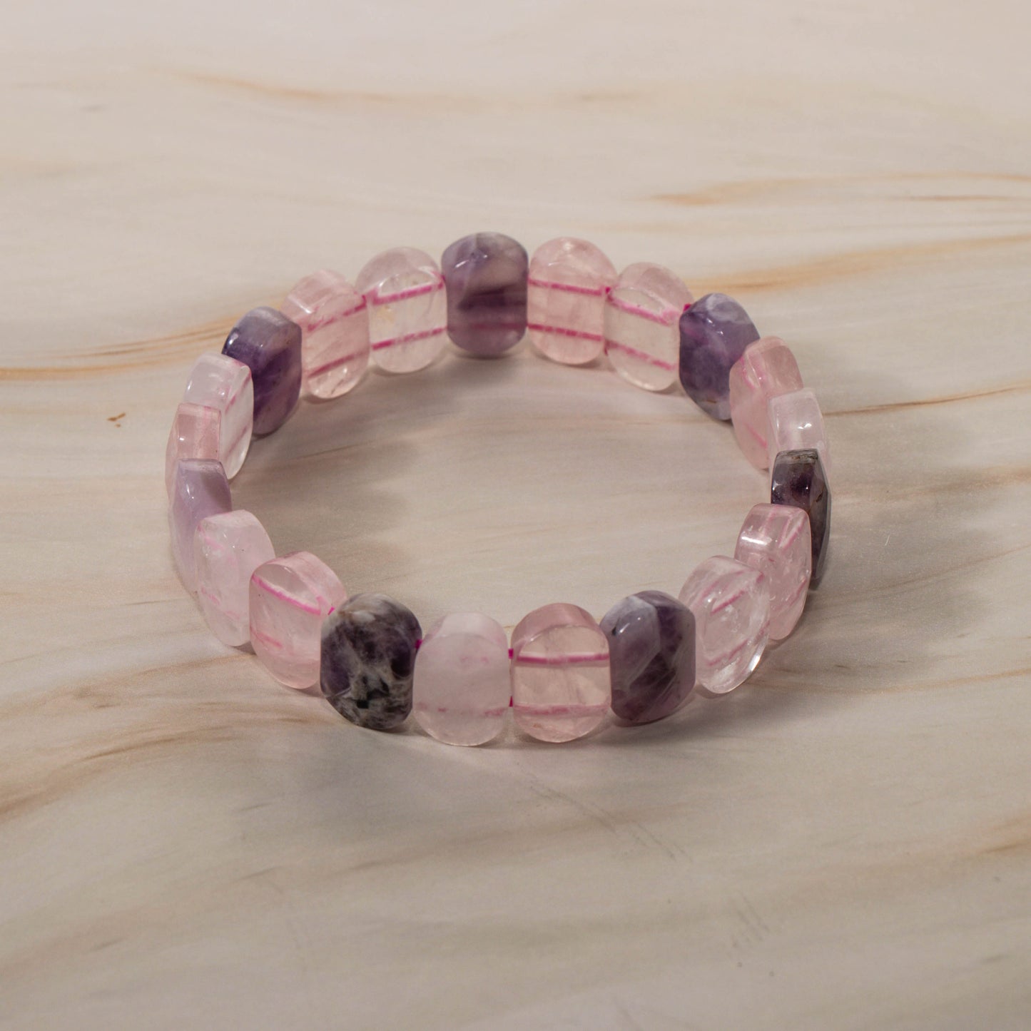 Faceted Purple Quartz Bracelet