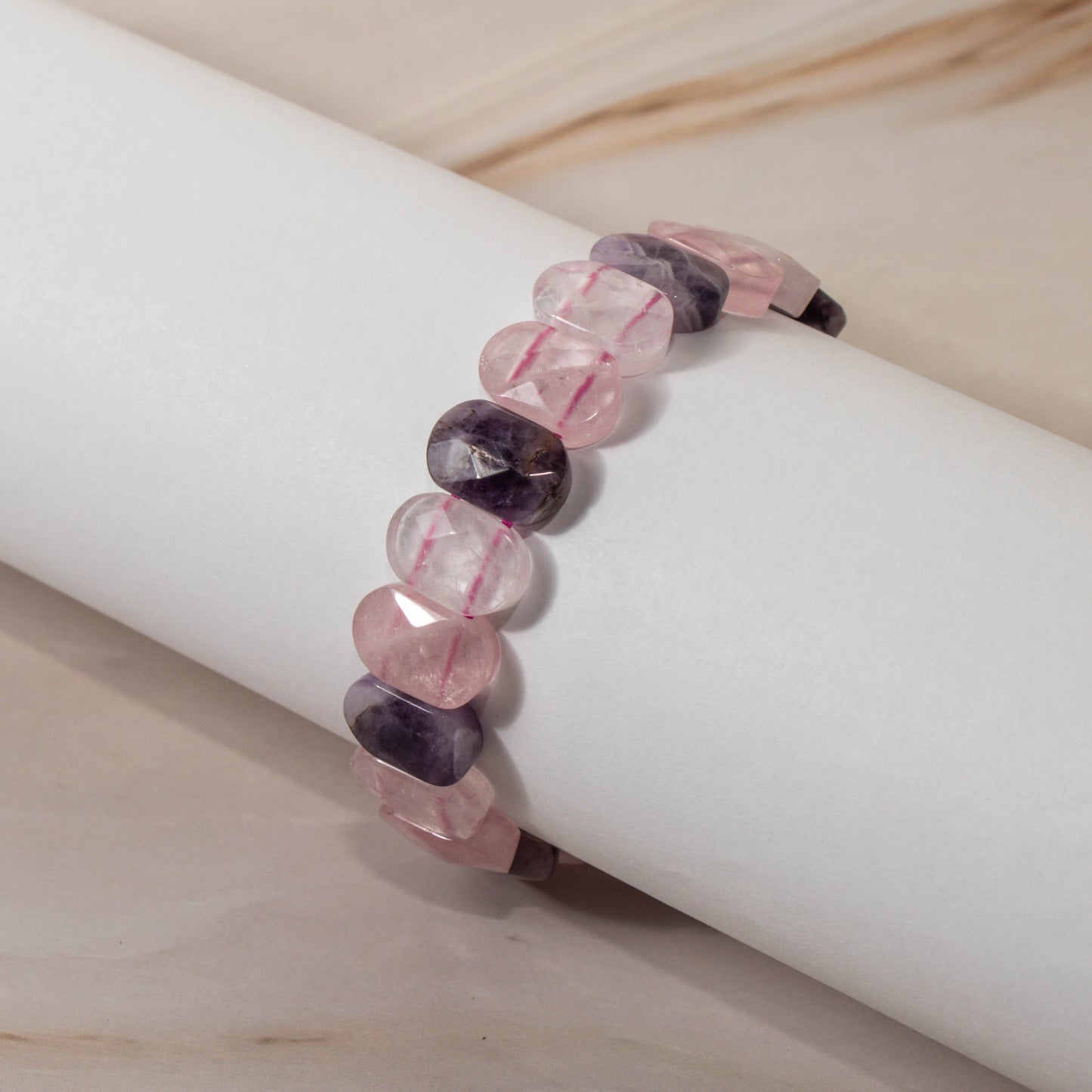Faceted Purple Quartz Bracelet