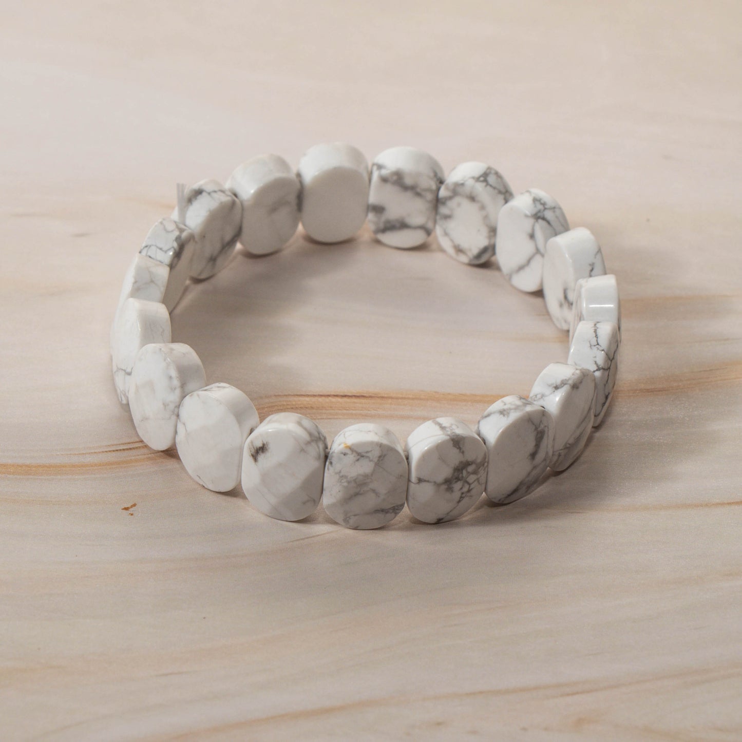 Faceted Howlite Bracelet