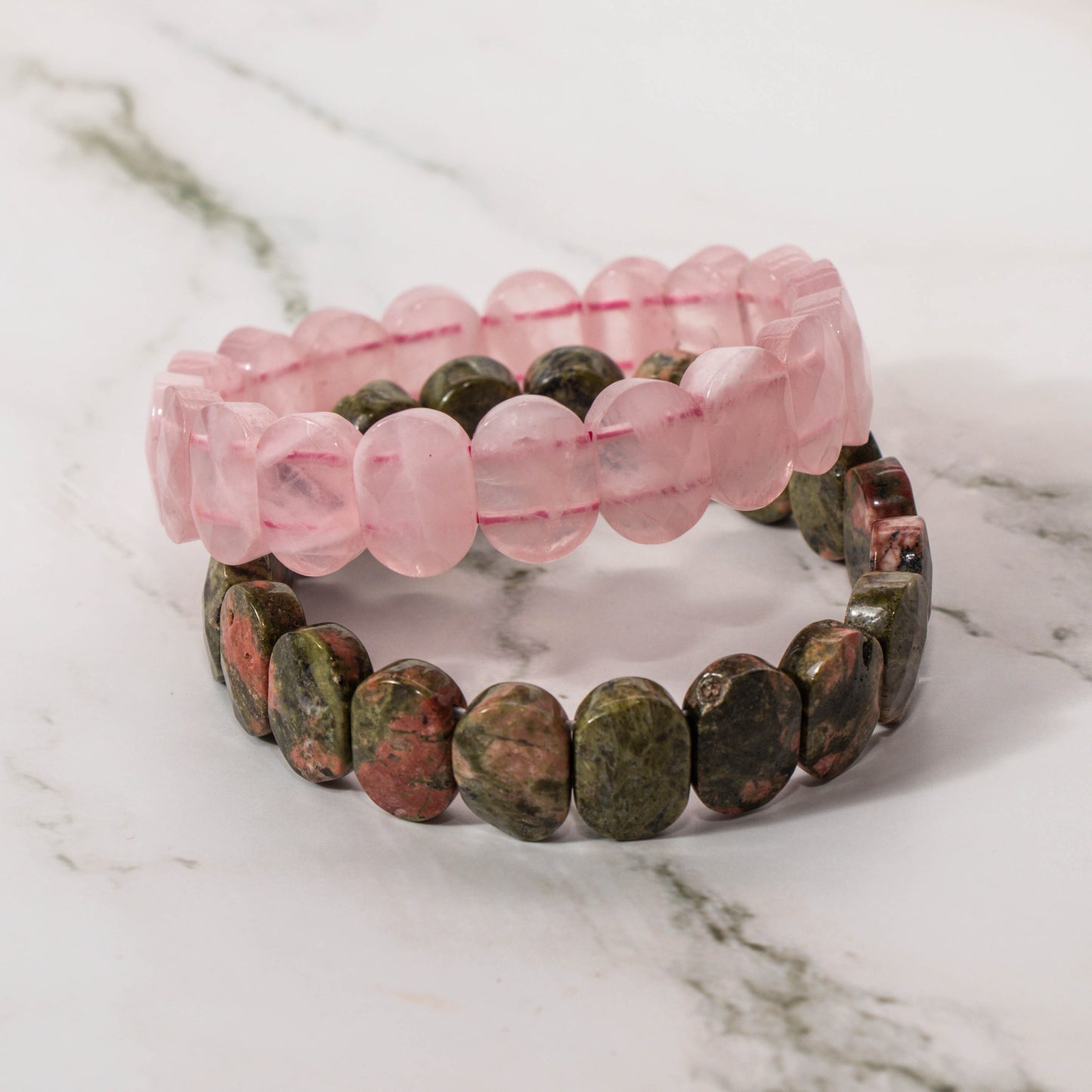 Faceted Rose Quartz Bracelet