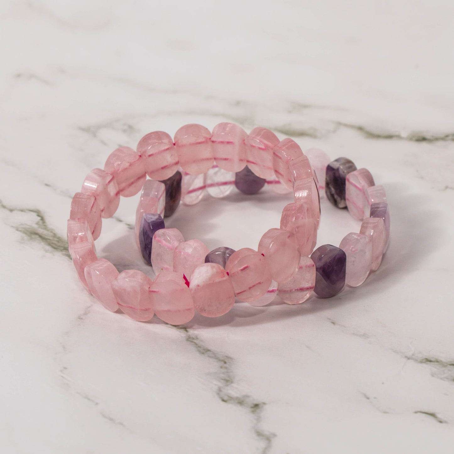 Faceted Rose Quartz Bracelet