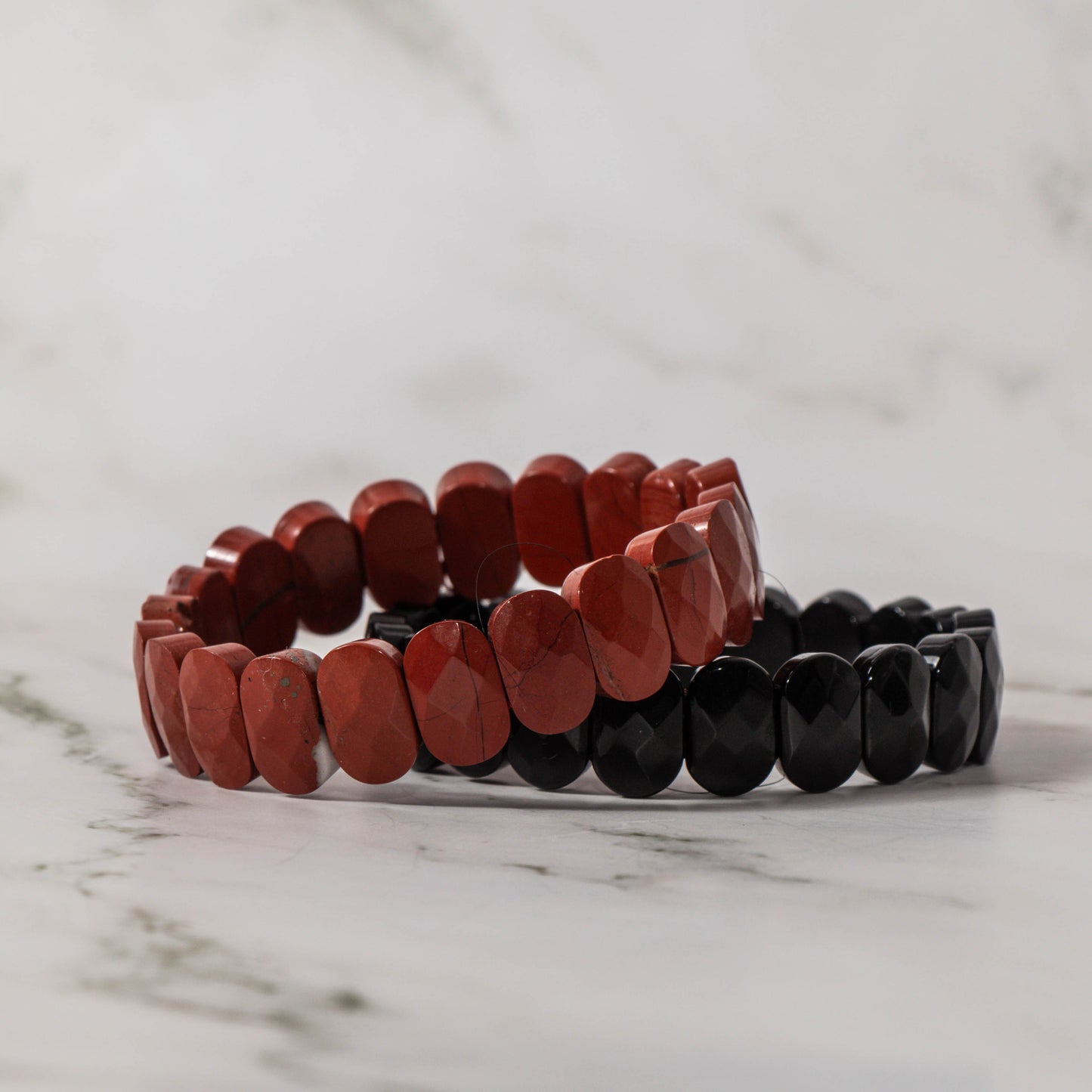 Faceted Red Jasper Bracelet
