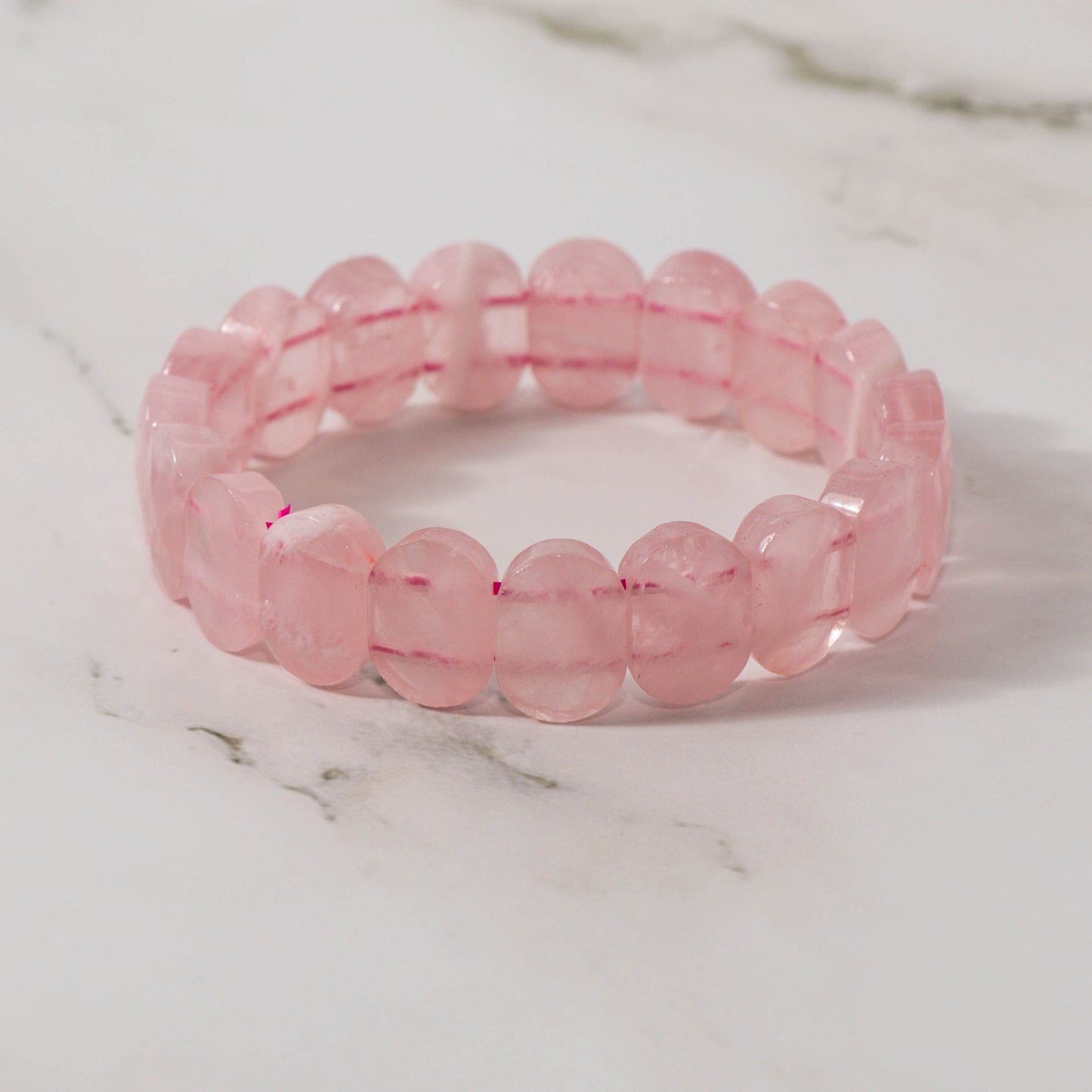Faceted Rose Quartz Bracelet