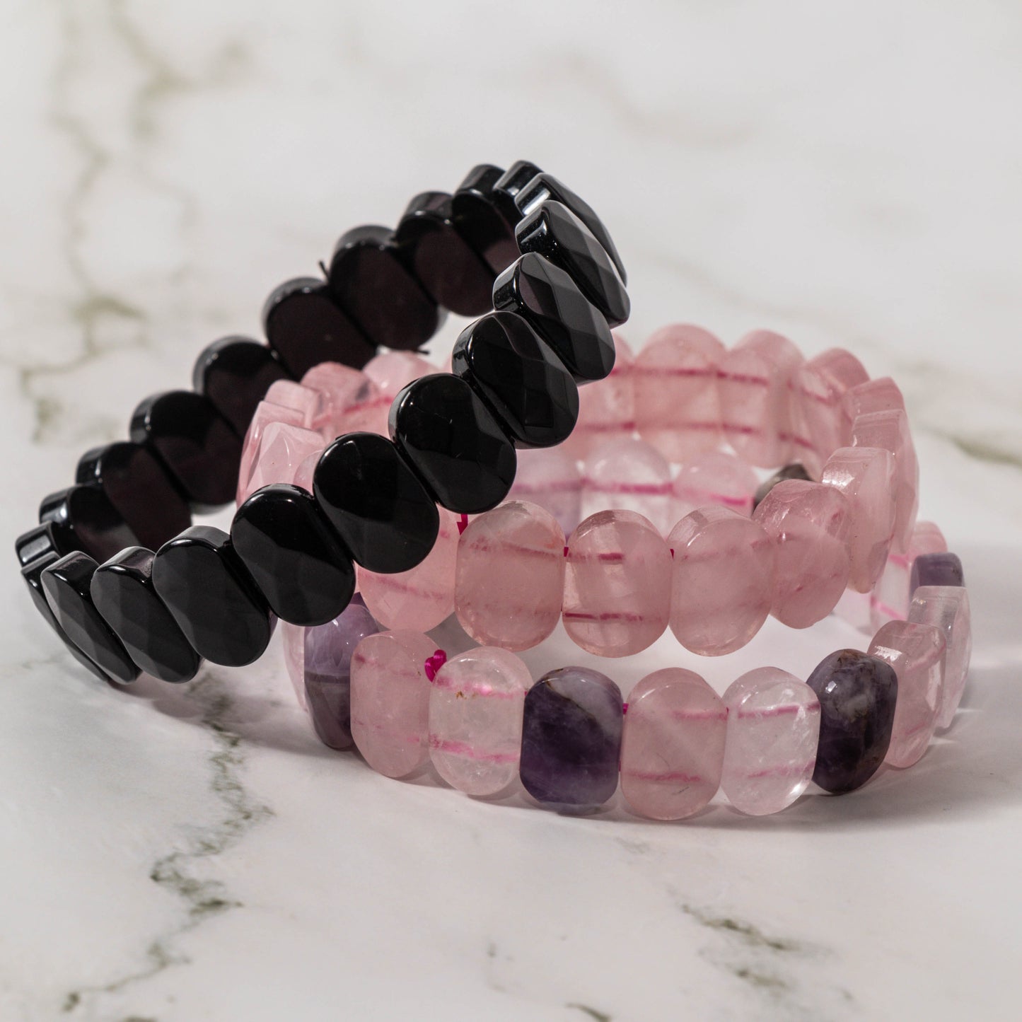 Faceted Black Onyx Bracelet