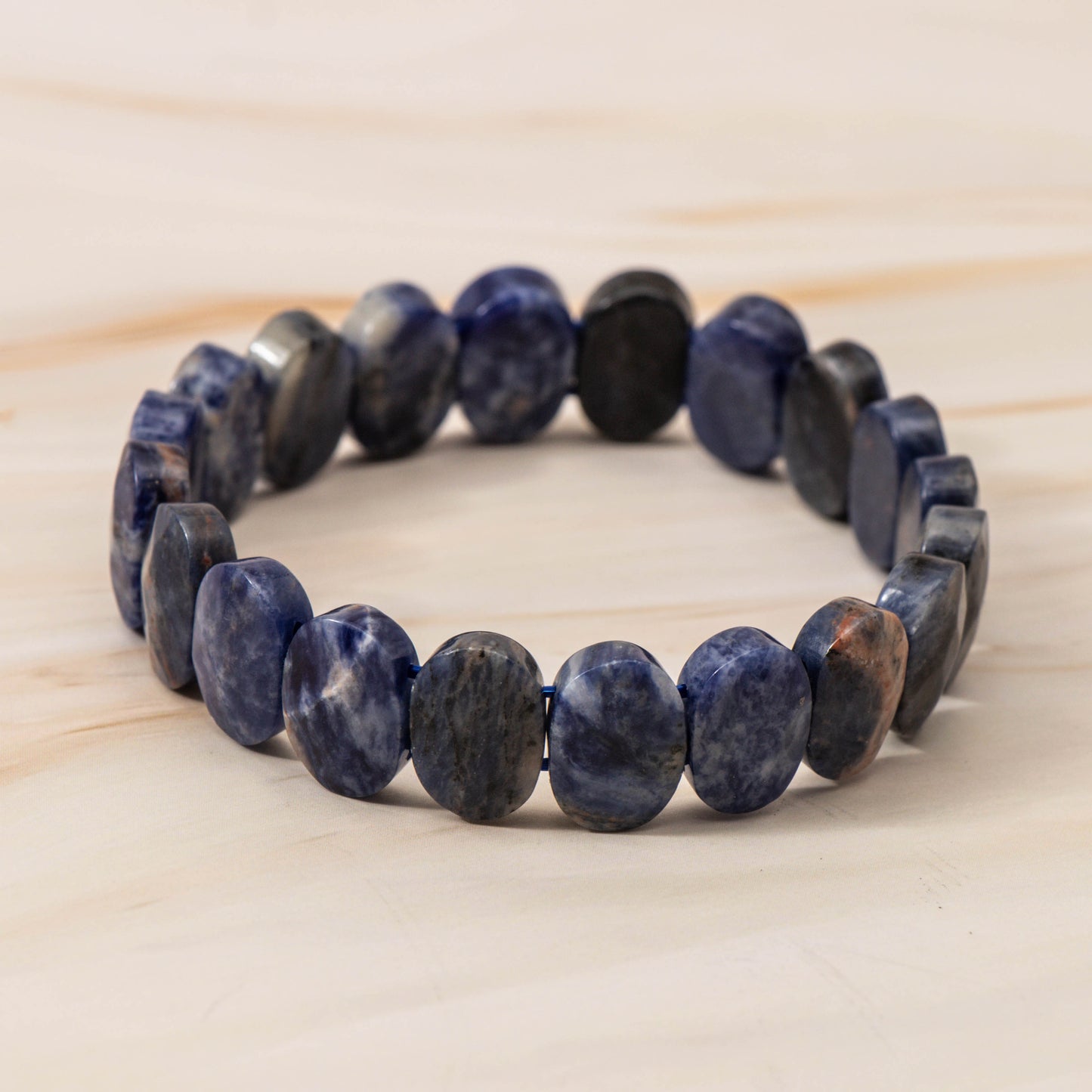 Faceted Lapiz Lazuli Bracelet