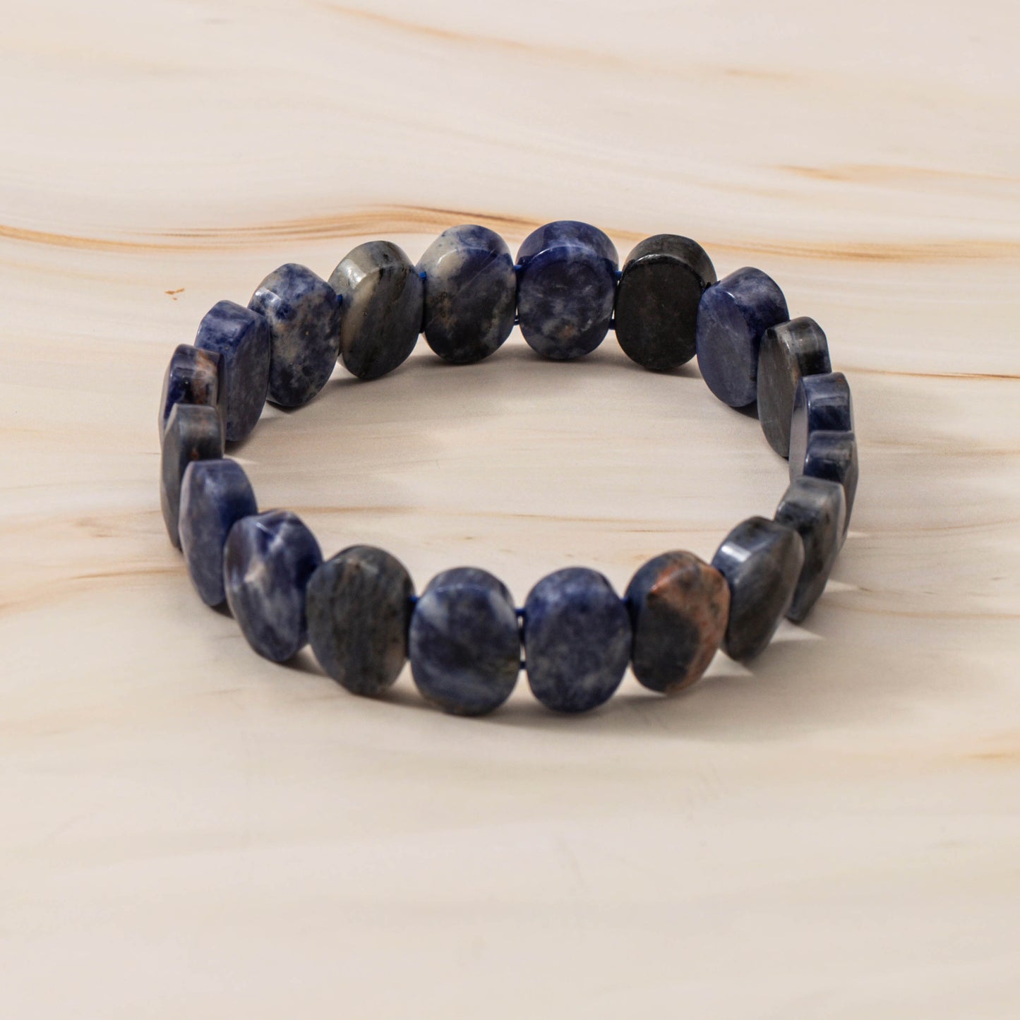Faceted Lapiz Lazuli Bracelet
