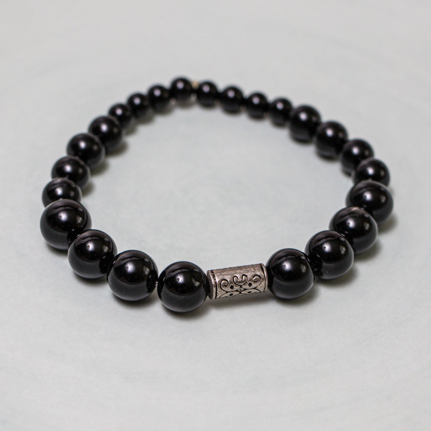 Graduated Black Onyx Bracelet