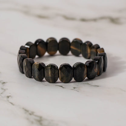 Faceted Tiger Iron Bracelet