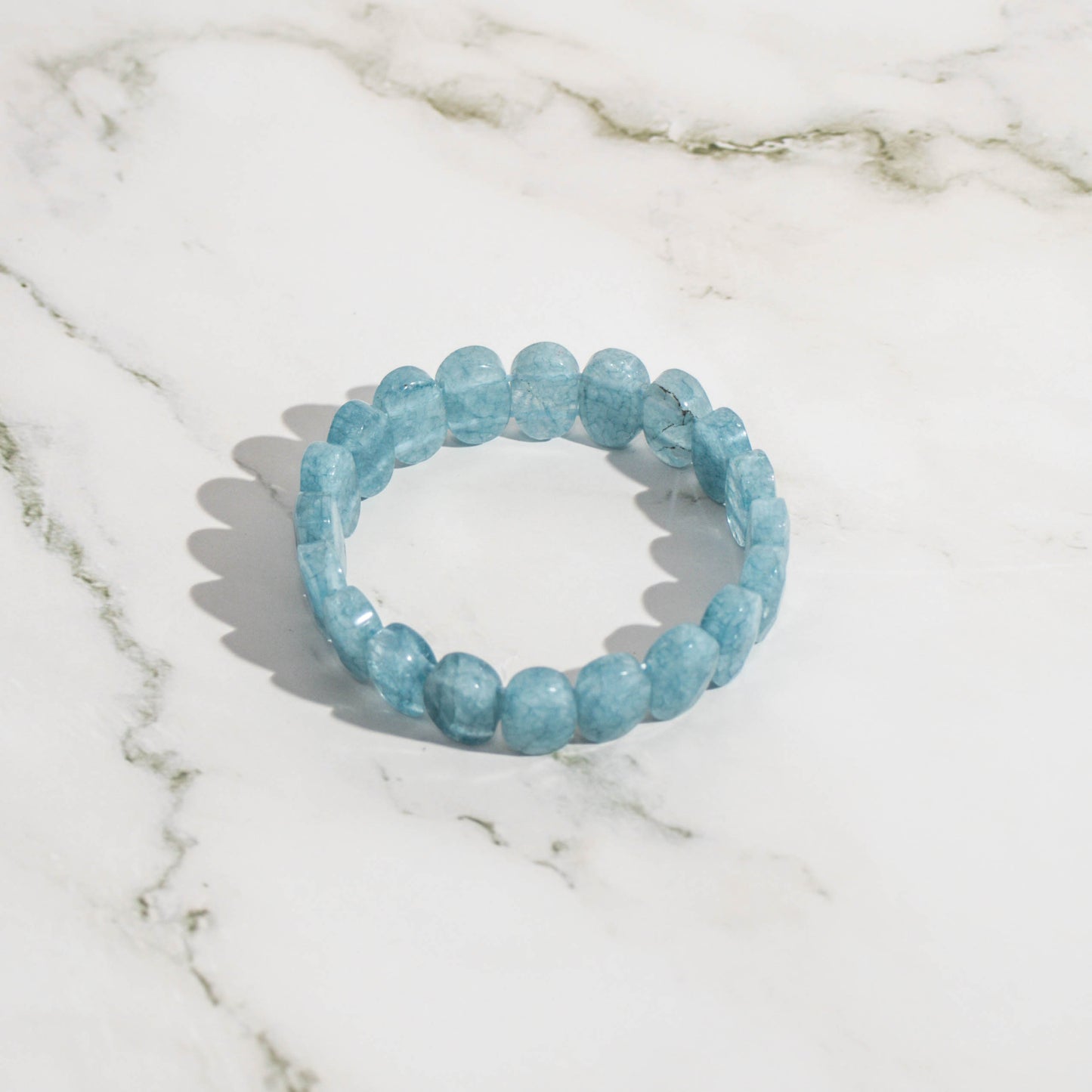 Faceted Aquamarine Bracelet