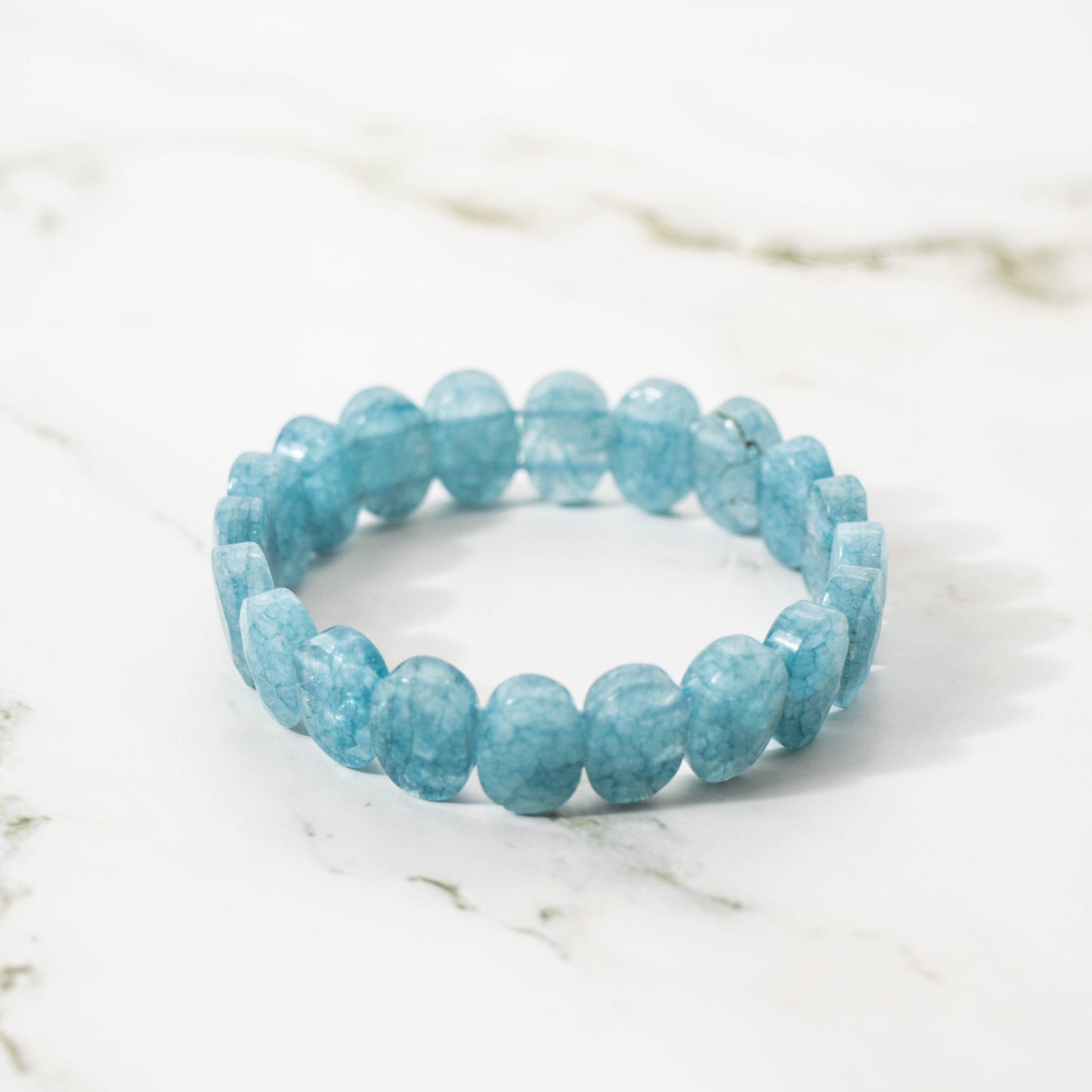 Faceted Aquamarine Bracelet