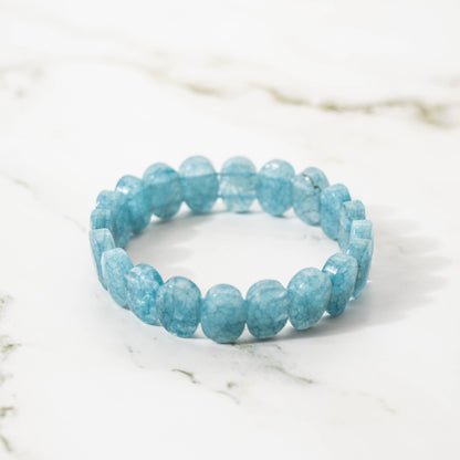 Faceted Aquamarine Bracelet
