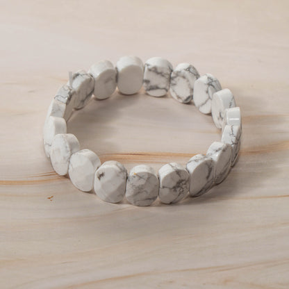 Faceted Howlite Bracelet