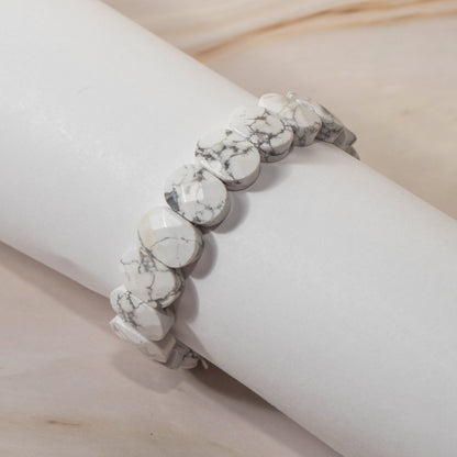 Faceted Howlite Bracelet