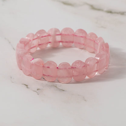 Faceted Rose Quartz Bracelet