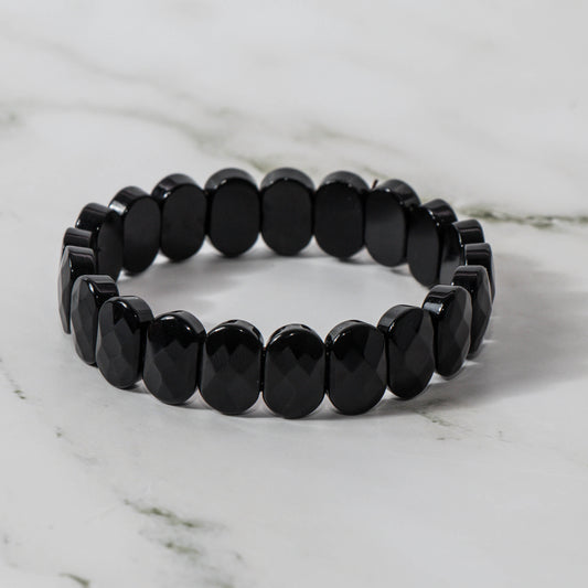 Faceted Black Onyx Bracelet