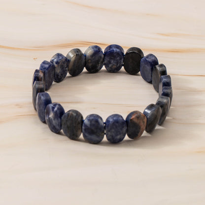 Faceted Lapiz Lazuli Bracelet