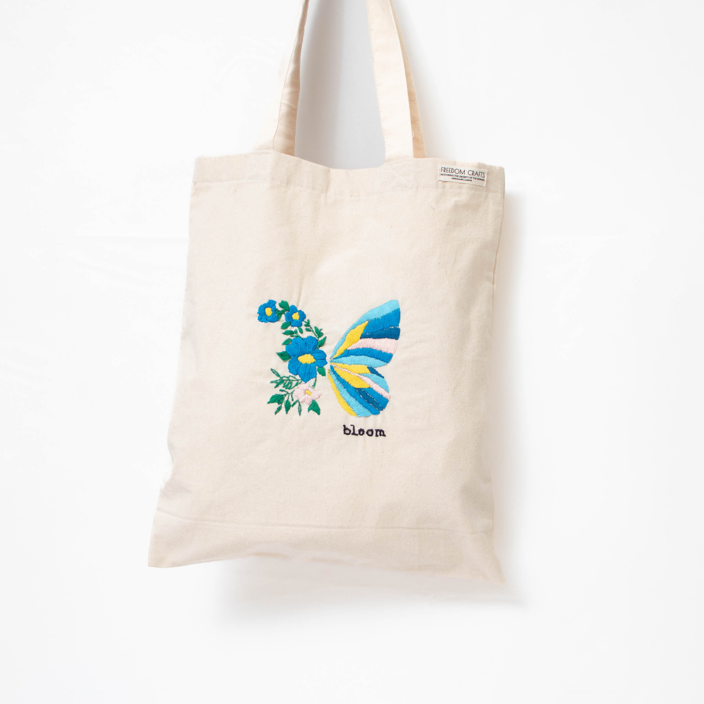 Butterfly Embroidered Tote