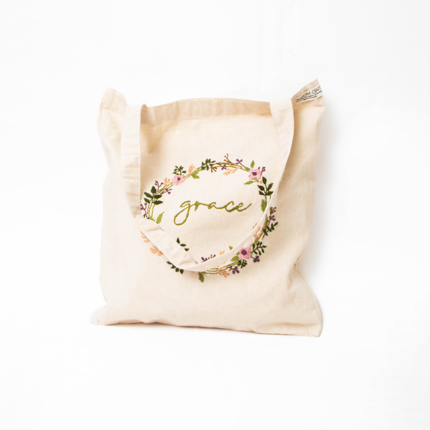 Grace Embroidered Tote Bag